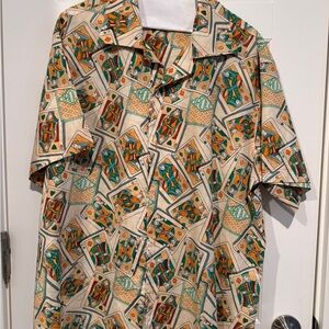 Men's Geometric Print Casual Shirt